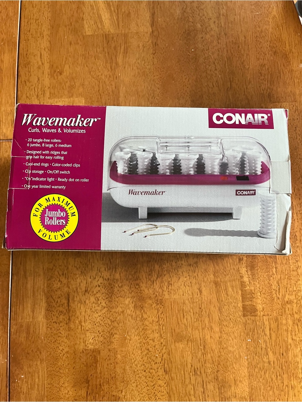 Conair Wavemaker HS16 20 Hot Rollers Set Large Small Curlers & Clips Tested